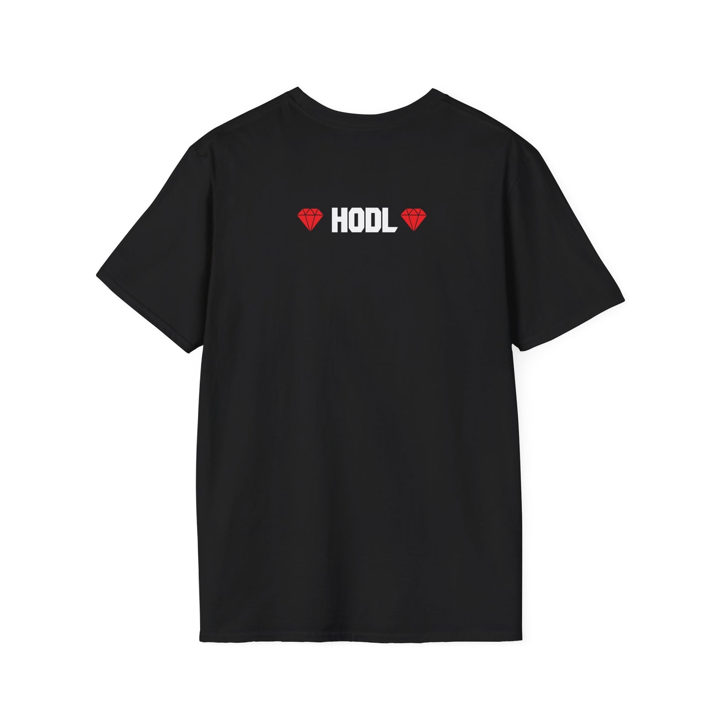 SELF MADE Bitcoiner Black T-Shirt w HODL and Diamonds on back (Crypto Currency, Bitcoin, T-Shirt)