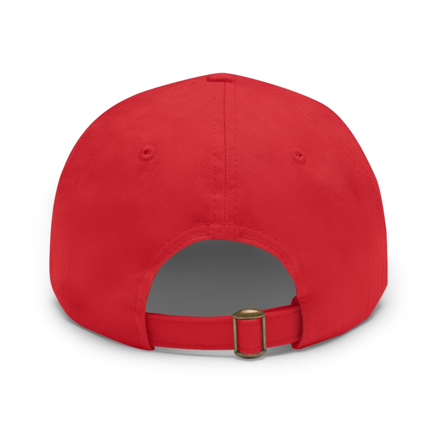 Self Made Bitcoiner Red Hat with Leather Patch (Crypto Currency, Bitcoin, Hat)