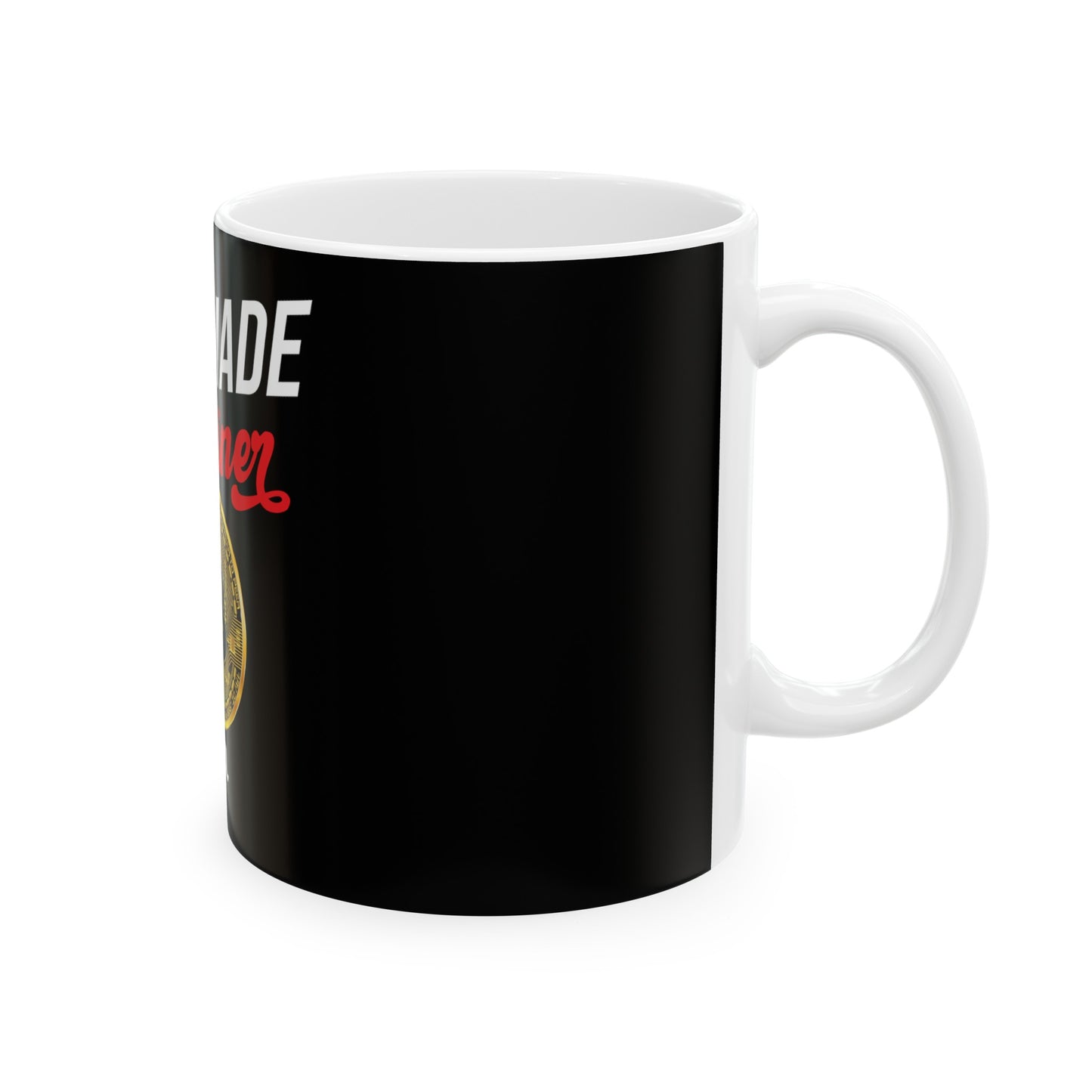 Self Made Bitcoiner Ceramic Mug, 11oz, 15oz (Crypto Currency, Bitcoin, Fathers Day)