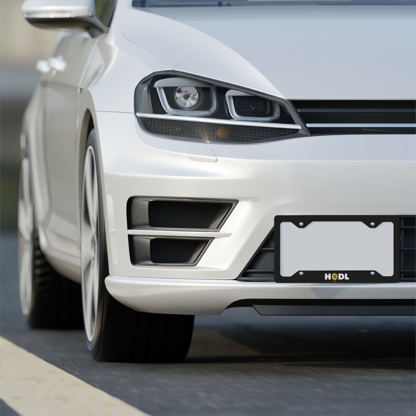 HODL Metal License Plate Frame