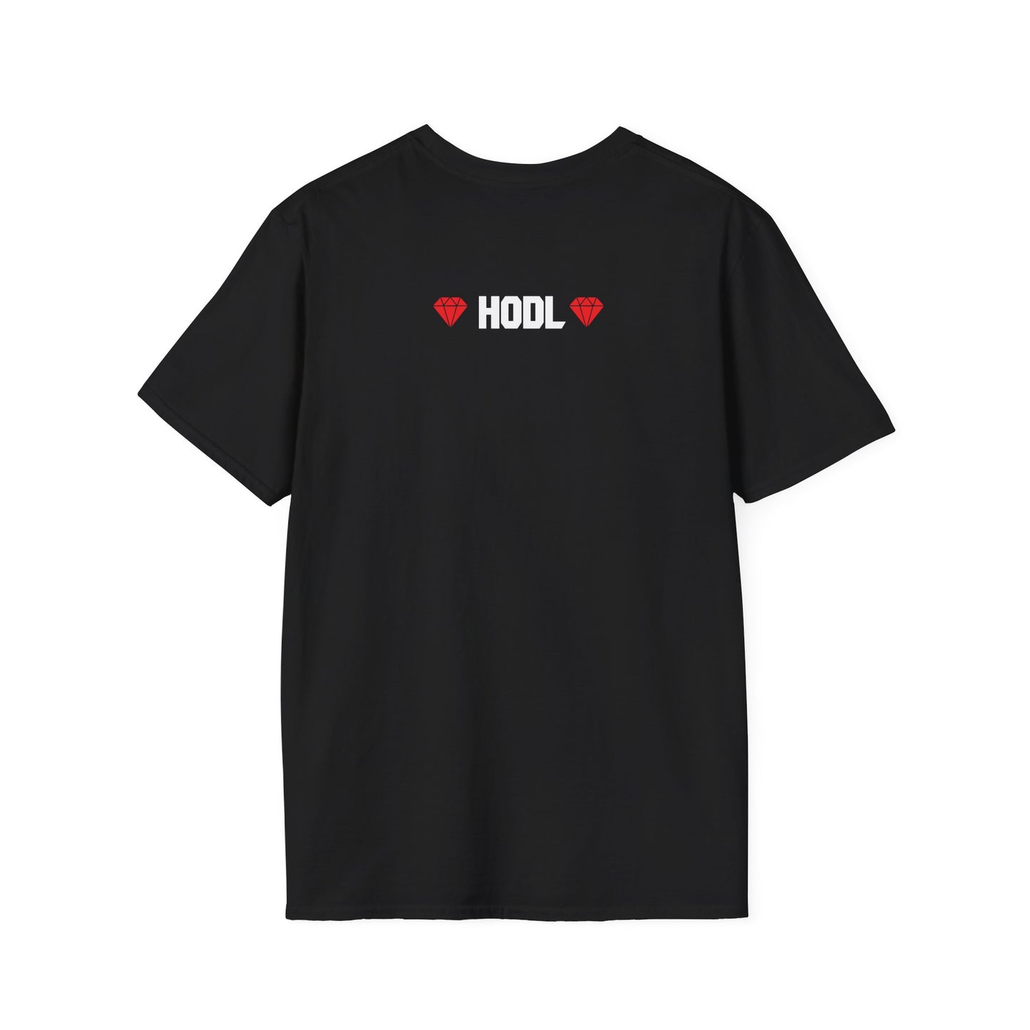 SELF MADE Bitcoiner Black T-Shirt w Bitcoin Logo & HODL with Diamonds on back (Crypto Currency, Bitcoin, Fathers Day, Hoodie)